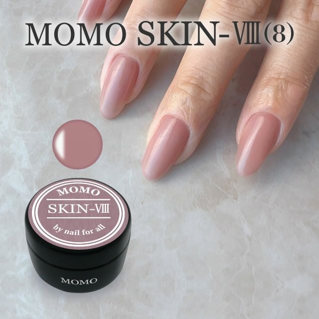 MOMO ネイルカラー パーツ　ホイル　44個セット □カラージェル SKIN-VIII MOMO by nail for all 10g （スキン8