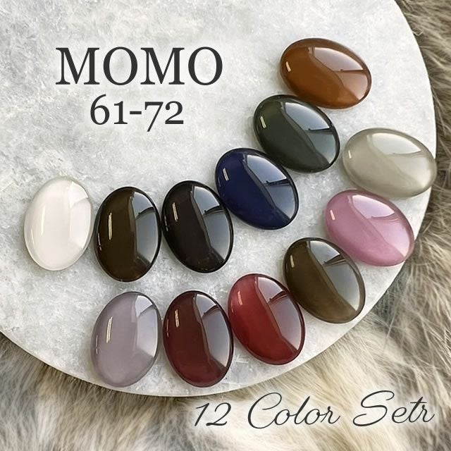 ❤️MOMOジェル　73〜84番❤12色❤超美品❤ 新品未開封 カラージェル MOMO by nail for all 3g 12色セット 61-72 | nail for all