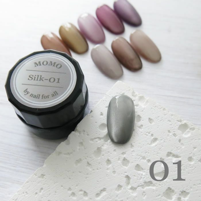 カラージェルMOMO by nail for all Silk(シルク) 1-14 《10個まで