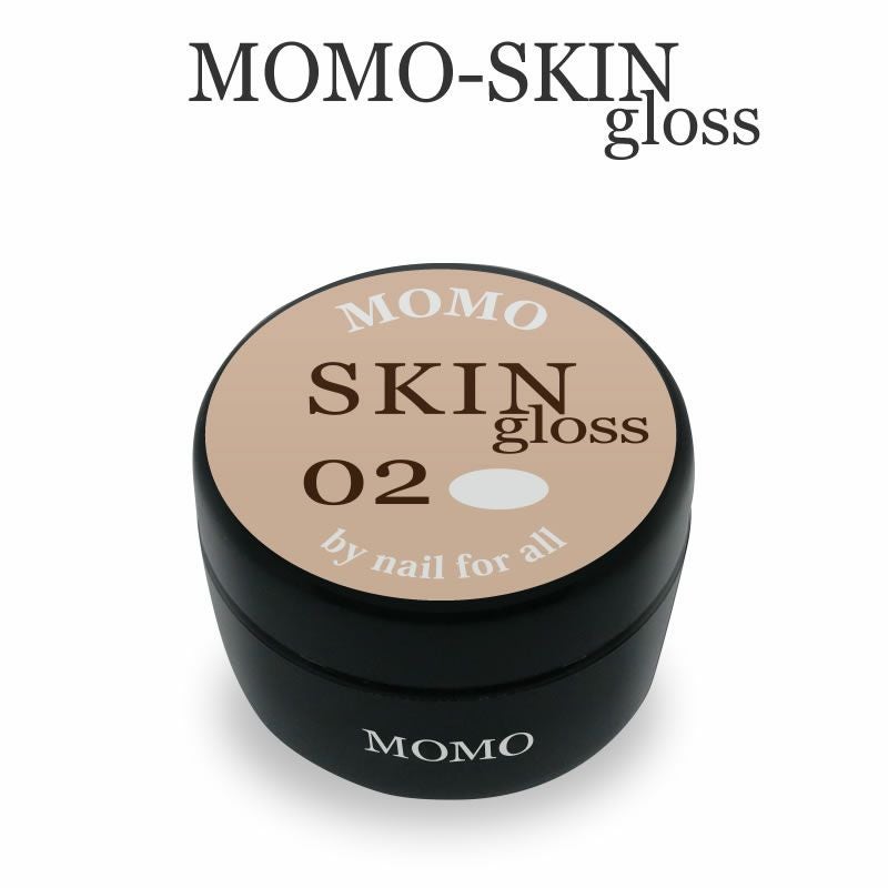 MOMOジェル　スキングロス全色 カラージェル SKIN GLOSS-02 MOMO by nail for all 10g （スキングロス