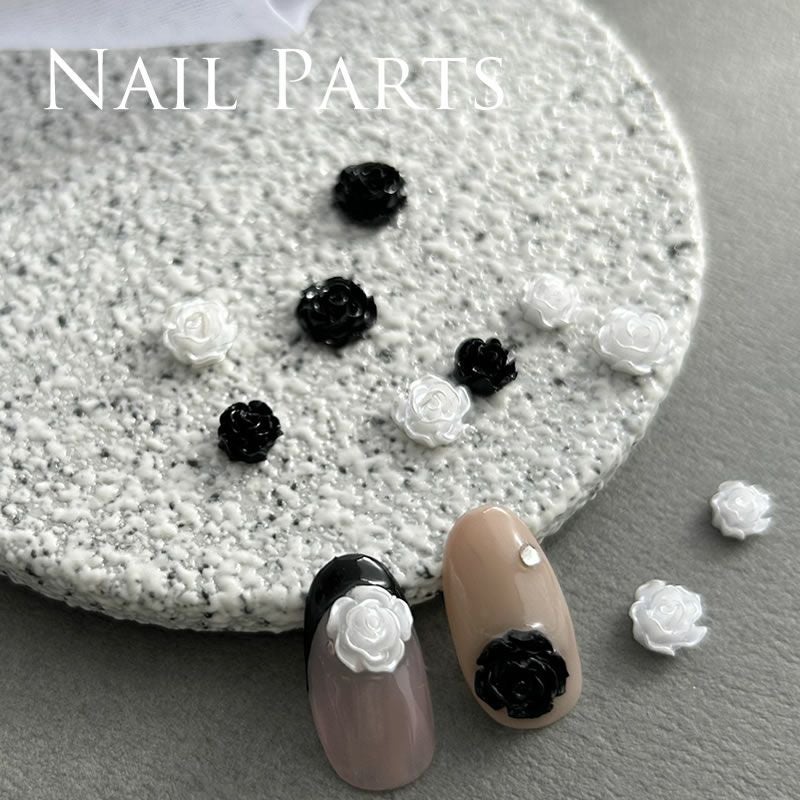 ネイルパーツ フラワー ローズ 3D 6個入り (メール便でも可) | nail