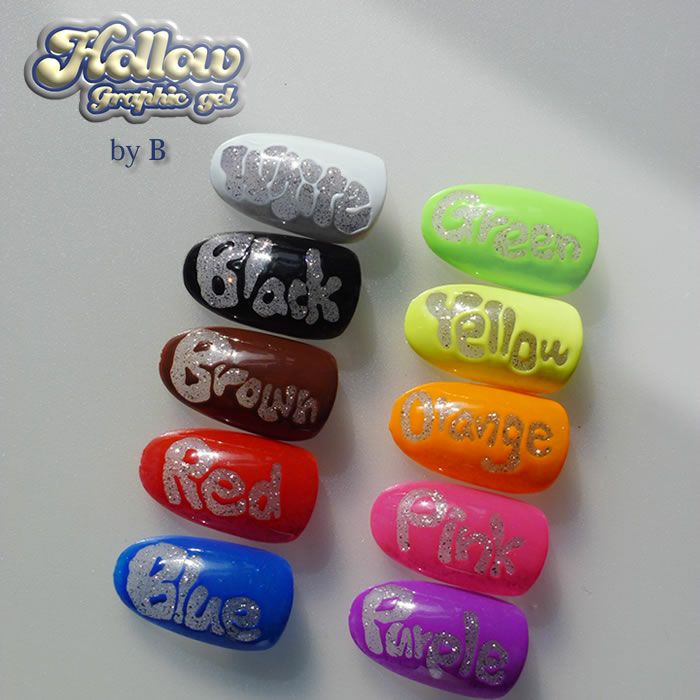 Hollow graphic gel 01-10 3g 《メール便でも可》 | nail for all