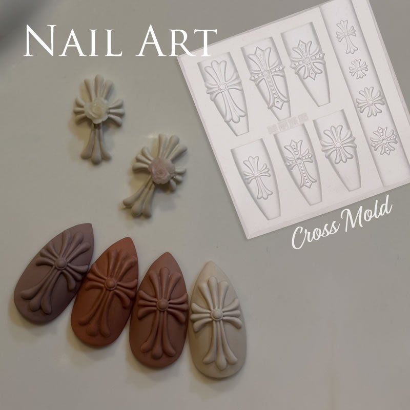 ネイルツール パーツ クロム クロス モールド (メール便でも可) | nail