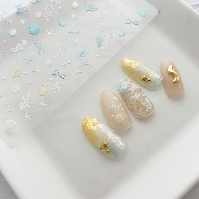 ネイルアート シール 海