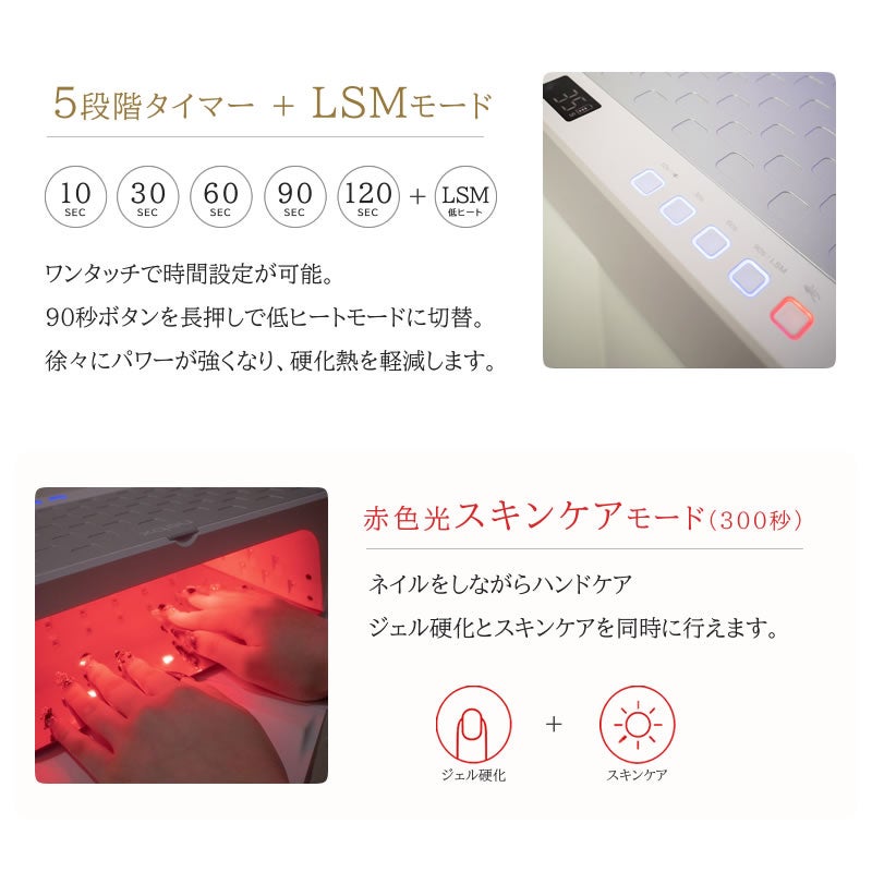 プロフェッショナル LED/UVネイルランプ nebx L1-Pro