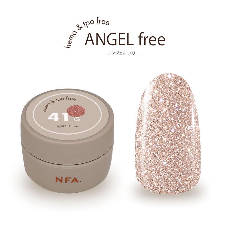 エンジェルfree カラージェル 3g 41 Pink Gold Glitter